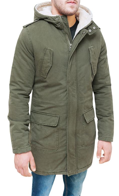 giubbotto uomo verde con pelliccia imitazione stone island